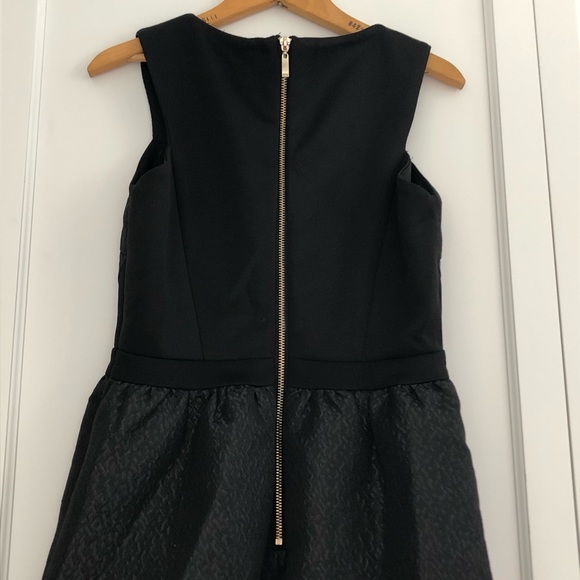 Chelsea Black Dress Formal Shimmer Textured A-Line Sleeveless Size S - Picture 4 of 6